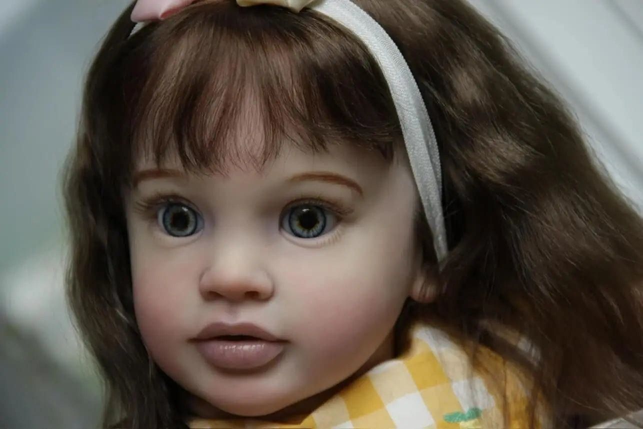 Reborn-Bambole Bambola Reborn Femmina capelli lunghi