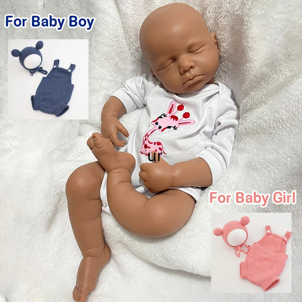 Reborn-Bambole Unpaint04and clothes / Boy Bambola Reborn Grandi