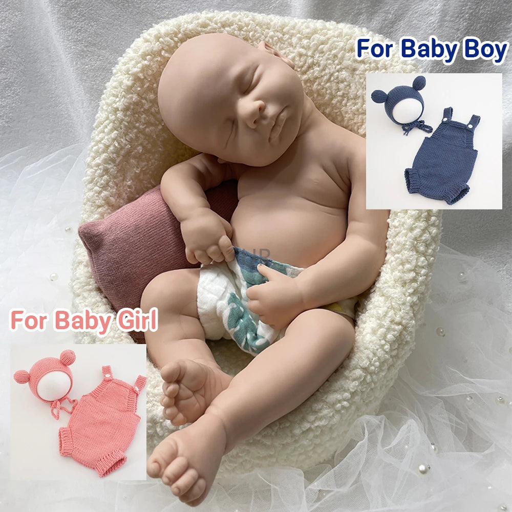 Reborn-Bambole Unpaint01and clothes / Boy Bambola Reborn Grandi
