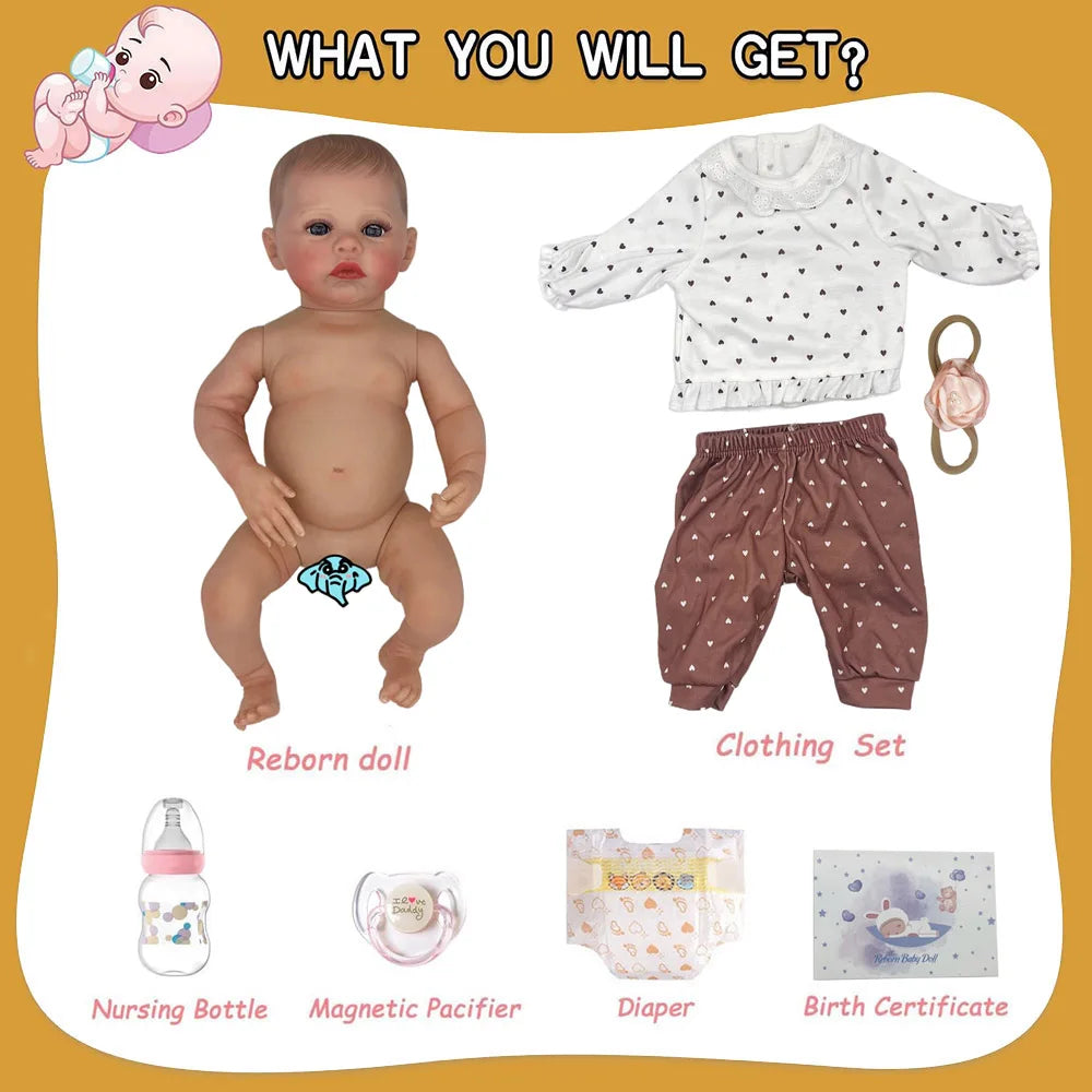 Reborn-Bambole Vinyl boy body Bambole Reborn Giulia