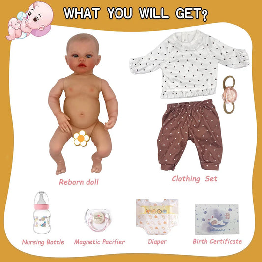 Reborn-Bambole Vinyl girl body Bambole Reborn Giulia