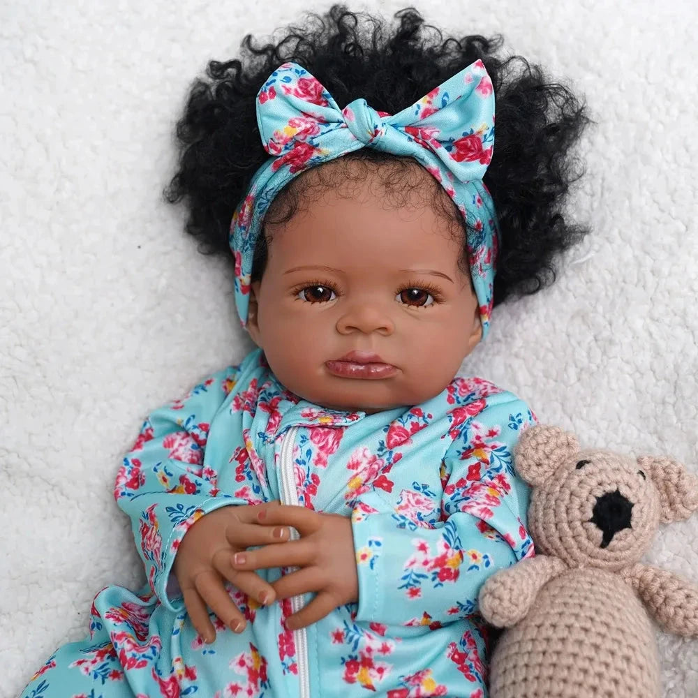 Reborn-Bambole Finished Doll Bambole Reborn Nere