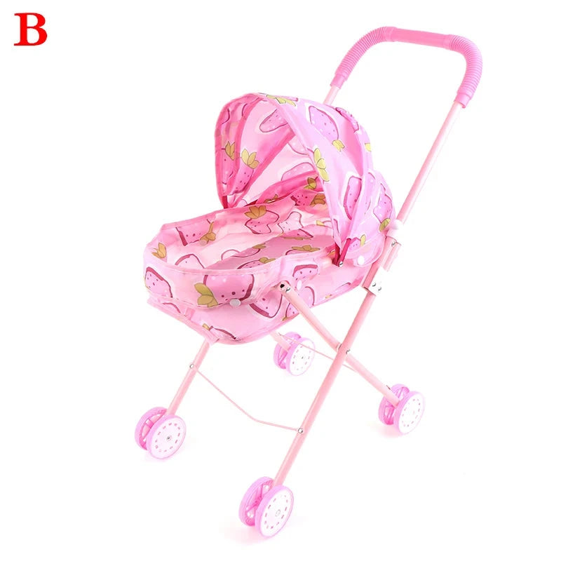 Reborn-Bambole Rosa Passeggini Per Bambole Reborn