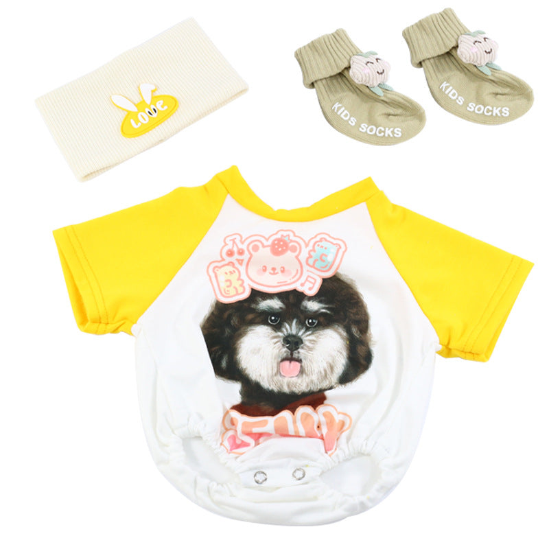 R.B Giallo Vestiti per Bambole Reborn Piccole