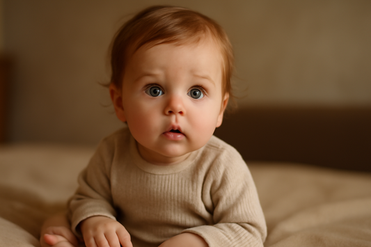 Immagine concettuale di una bambola reborn awake toddler iperrealistica, simbolo delle nuove frontiere del realismo in Italia.