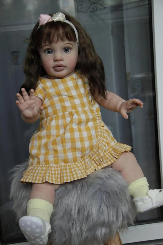 Reborn-Bambole Bambola Reborn Femmina capelli lunghi