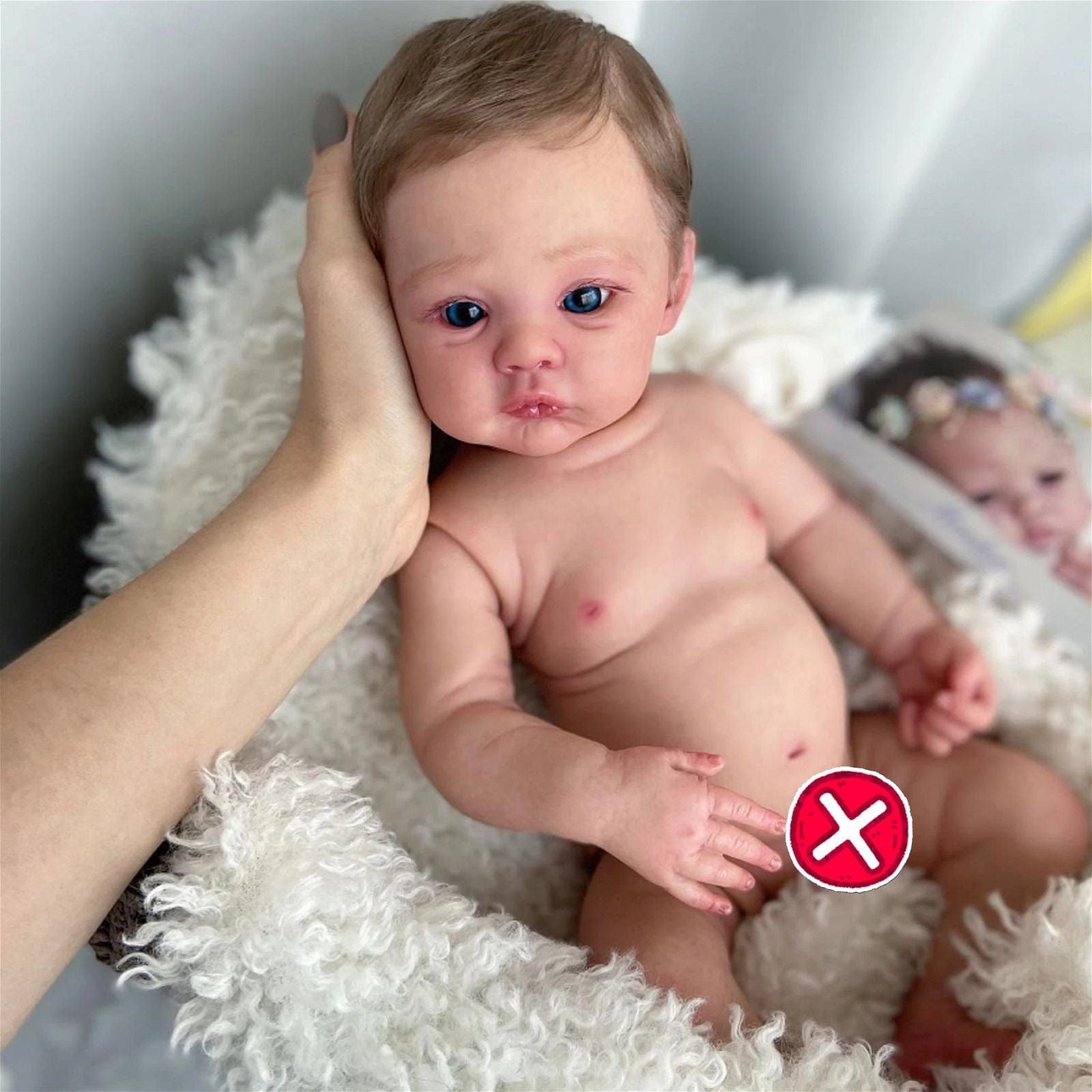 Reborn-Bambole Bambole Reborn Femmine con capelli