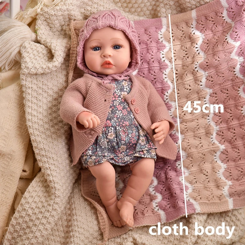 Reborn-Bambole pink / cloth body Bambolotto Bambola Reborn
