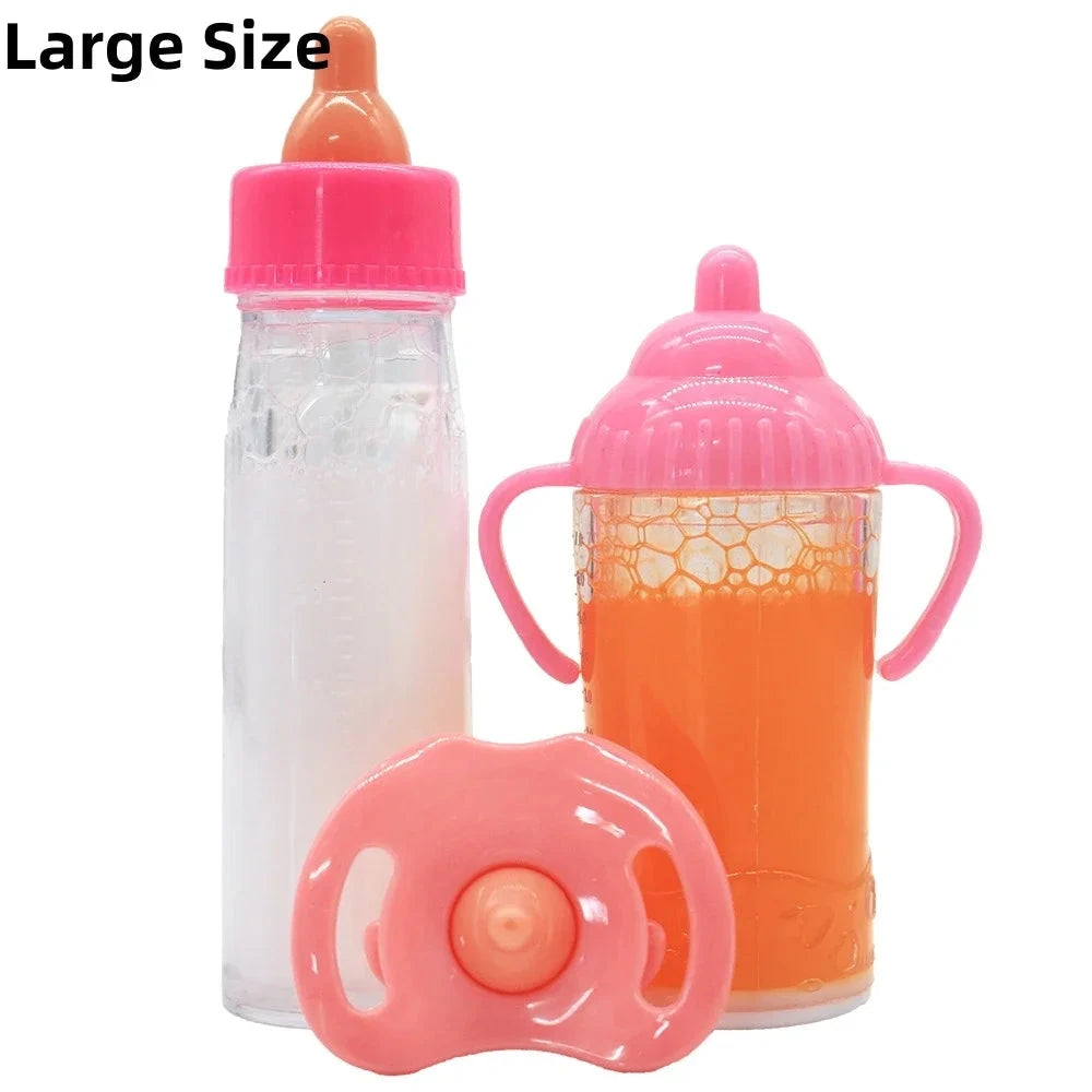 Reborn-Bambole Pink Large Size Biberon Per Bambole Reborn