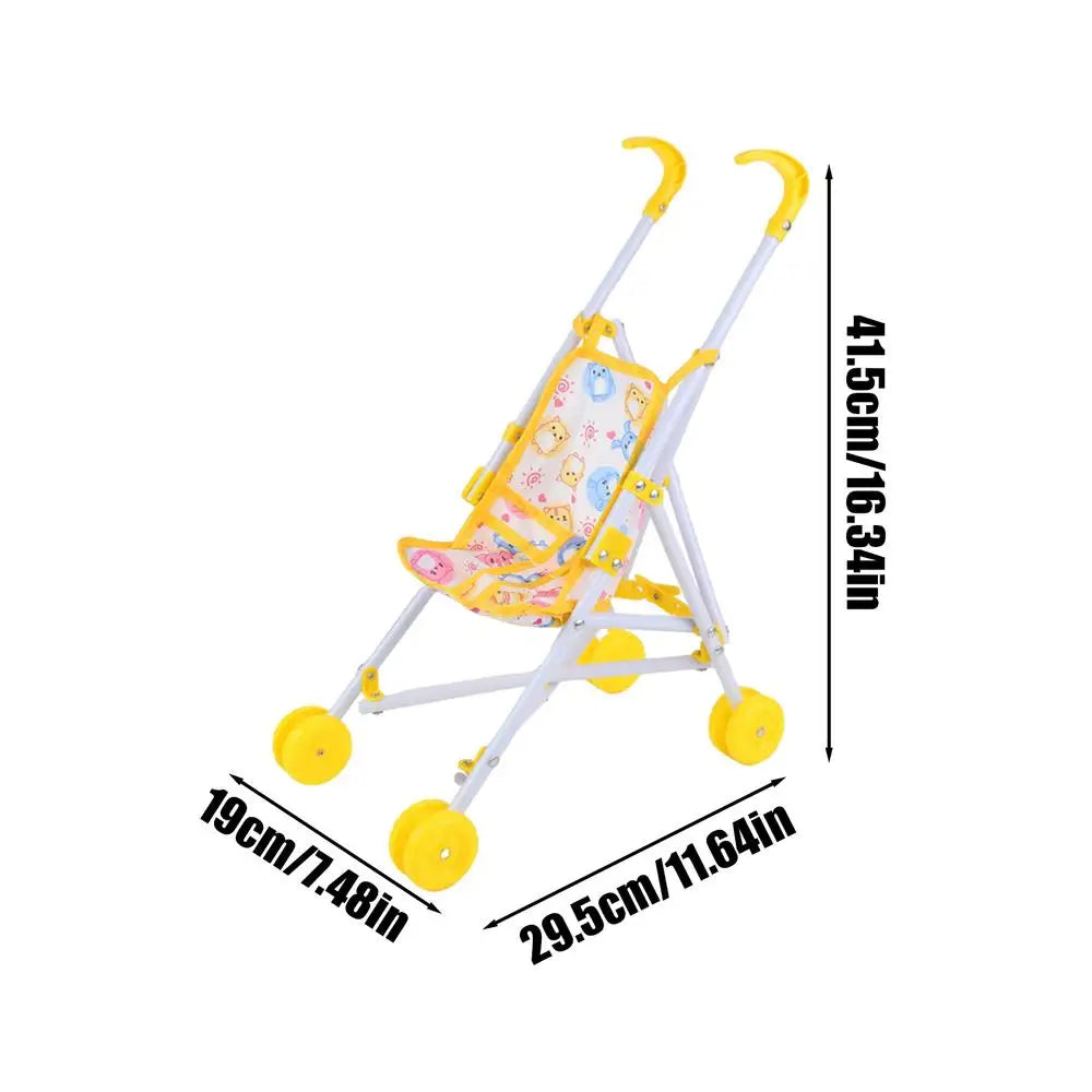 Reborn-Bambole Yellow Passeggino Per Bambole Reborn