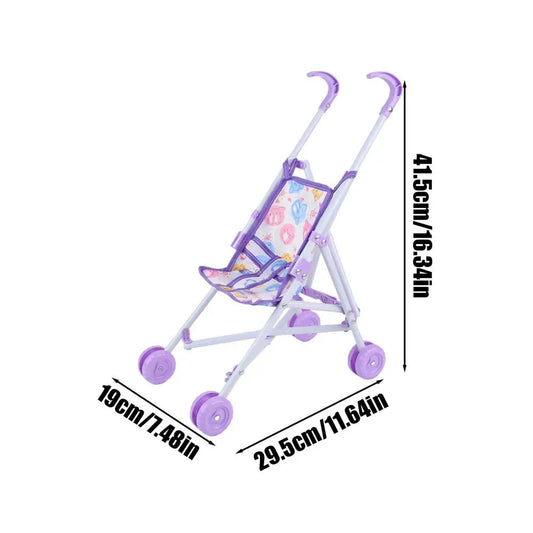Reborn-Bambole Purple Passeggino Per Bambole Reborn