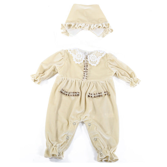 R.B Beige Vestiti per Bambole Reborn 55 cm