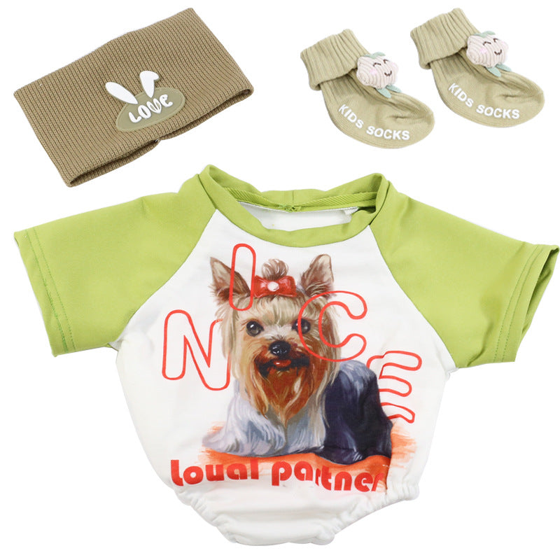 R.B Verde chiaro Vestiti per Bambole Reborn Piccole